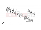 HONDA SH501 SH Fifty 2001 E-6 DRIVE FRONT / DRIVE SHAFT