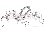 HONDA SH1254 SH125 2004 F-26 FRAME HOUSING