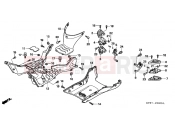 HONDA SH1256 SH125i 2006 F-9 FLOOR PANEL / REAR FOOTREST