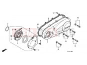HONDA SH125A SH125i 2010 E-11 LEFT CRANKSHAFT COVER