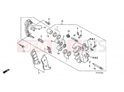HONDA SH125A SH125i 2010 F-12-1 FRONT BRAKE CALIPER (SH125 / R / 150 / R)