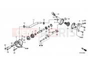 HONDA SH125C SH125i 2012 E-6 WATER PUMP