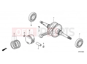 HONDA SH125C SH125i 2012 E-16 CRANKSHAFT / PISTON