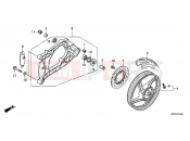 HONDA SH125C SH125i 2012 F-14 REAR WHEEL / SWING