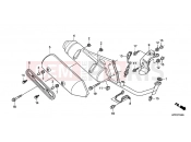 HONDA SH125C SH125i 2012 F-19 EXHAUST DRUM
