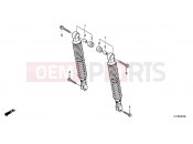 HONDA SH125RB SH125i 2011 F-21 REAR SHOCK ABSORBER