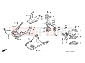 HONDA SH150 (SH1503) 2003 F-9 FLOOR PANEL / REAR FOOTREST