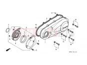 HONDA SH150 (SH1504) 2004 E-11 LEFT CRANKSHAFT COVER