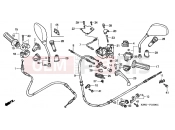 HONDA SH150 (SH1504) 2004 F-3 HANDLE LEVER / SWITCH / CABLE