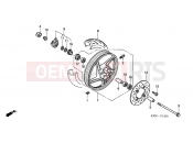 HONDA SH150 (SH1504) 2004 F-13 FRONT WHEEL