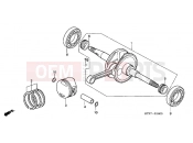 HONDA SH150 (SH150S7) 2007 E-16 CRANKSHAFT / PISTON