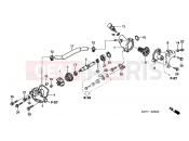 HONDA SH150i (SH1507) 2007 E-6 WATER PUMP