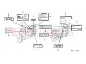 HONDA SH150i (SH1507) 2007 F-29 WARNING LABEL