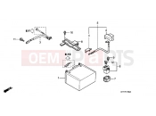 HONDA SH150A SH150i 2010 F-17 BATTERY