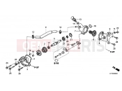 HONDA SH150B SH150i 2011 E-6 WATER PUMP