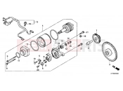 HONDA SH150B SH150i 2011 E-10 STARTER ENGINE