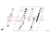 HONDA SH150B SH150i 2011 F-11 FRONT FORK