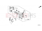 HONDA SH150C SH150i 2012 F-12-1 REAR BRAKE CALIPER