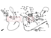 HONDA SH150i (SH150R8) 2008 F-3 HANDLE LEVER / SWITCH / CABLE