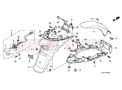 HONDA SH150i (SH150R8) 2008 F-22 REAR FENDER