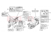 HONDA SH150i (SH150RA) 2010 F-29 WARNING LABEL