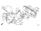 HONDA SH150i (SH150RB) 2011 F-5 TIE ROD TUBE / HANDLE COVER