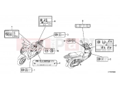 HONDA SH150i (SH150RB) 2011 F-29 WARNING LABEL