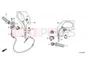 HONDA SH150i (SH150RC) 2012 F-3 SWITCH / CABLE / MIRROR