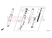 HONDA SH150i (SH150RC) 2012 F-11 FRONT FORK