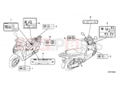 HONDA SH150i (SH150RC) 2012 F-29 WARNING LABEL