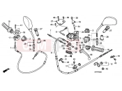 HONDA SH150D9 SH150i [Drum Brake] 2009 F-3 HANDLE LEVER / SWITCH / CABLE (SH125D / 150D)