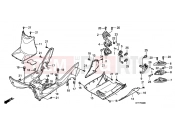 HONDA SH150D9 SH150i [Drum Brake] 2009 F-9 FLOOR PANEL / REAR FOOTREST