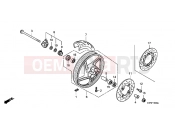 HONDA SH150D9 SH150i [Drum Brake] 2009 F-13 FRONT WHEEL
