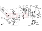 HONDA FJS400A9 SILVER WING 400 ABS 2009 F-4-1 FRONT BRAKE MASTERCYLINDER (ABS)