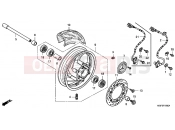 HONDA FJS600A9 SILVER WING 600 ABS 2009 F-16 FRONT WHEEL