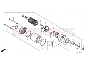HONDA FJS600A9 SILVER WING 600 ABS 2009 E-11-1 STARTER ENGINE (FJS600A9-2KO / FJS600AB / DB)