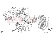 HONDA FJS400A9 SW-T400 ABS 2009 F-18 HÁTSÓ KERÉK