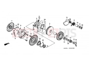 HONDA SH100Y Scoopy 2000 E-6 DRIVE FRONT / DRIVE SHAFT