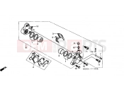 HONDA SH100Y Scoopy 2000 F-11 FRONT BRAKE CALIPER
