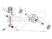 HONDA SA50L Vision 1990 E-10 CRANKSHAFT / PISTON