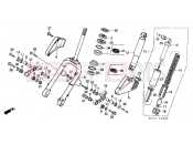 HONDA SA50L Vision 1990 F-6 FRONT FORK