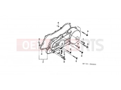 HONDA SA50R Vision 1994 E-5 LEFT CRANKSHAFT COVER