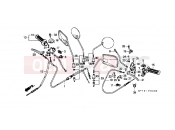 HONDA SA50R Vision 1994 F-3 HANDLE LEVER / SWITCH / CABLE