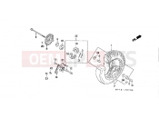 HONDA SA50R Vision 1994 F-7 FRONT WHEEL