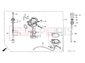 HONDA SA75M Vision 1991 E-11 CARBURETOR