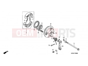 HONDA PK50MX Wallaroo 1999 F-9 FRONT BRAKE PANEL