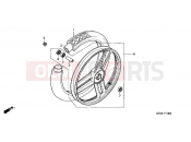 HONDA PK50MX Wallaroo 1999 F-10 FRONT WHEEL