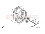 HONDA PK50MX Wallaroo 1999 F-11 REAR WHEEL