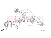 HONDA PK50SMY Wallaroo 2000 E-10 CRANKSHAFT / PISTON