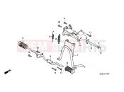 HONDA PK50SMY Wallaroo 2000 F-17 SUPPORT / FOOTREST